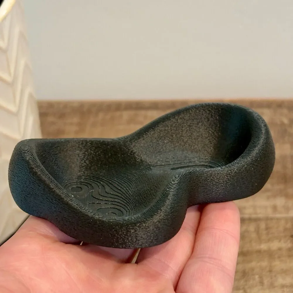 Organic Jewelry Tray, Double Catch All Dish, Vanity Organizer, Modern Home Decor